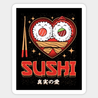 I Love Sushi Sticker